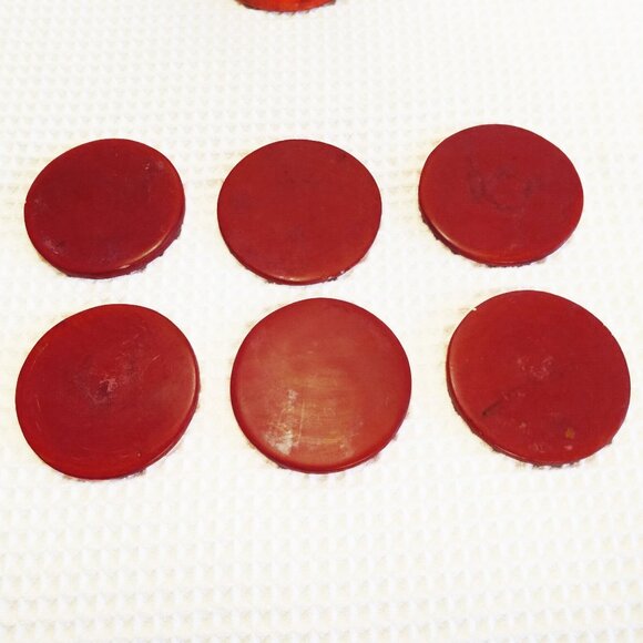 African Animals Hand Carved Kisii Soapstone Coasters-Set of 6-Black/Red/White - Picture 4 of 11